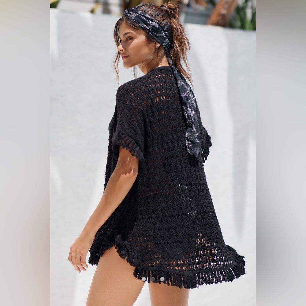 Anthropologie the stitched kimono size L